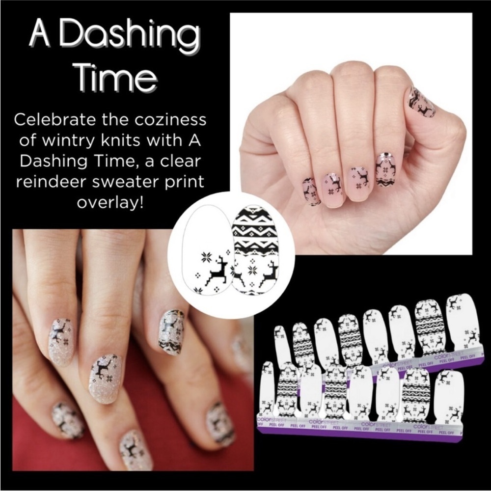 Color Street A Dashing Time Nail Polish Strips . New in package. - Picture 2 of 5
